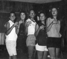 Barb, Rica, Grace, Sue, Ann, Sept. 1958