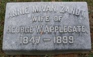 Anna M. Van Zandt (1847-1899) headstone