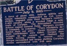 Battle of Corydon sign