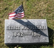 Geo. W. Applegate I, 1842-1910, headstone