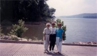 Sue, Grace, Ann, 1988, overlooking Ohio River