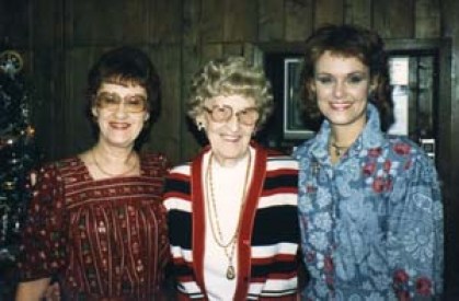 Ann, Larry's mother, Julie, 1986
