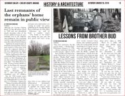 Article about the Gordon orphans home, pg 1